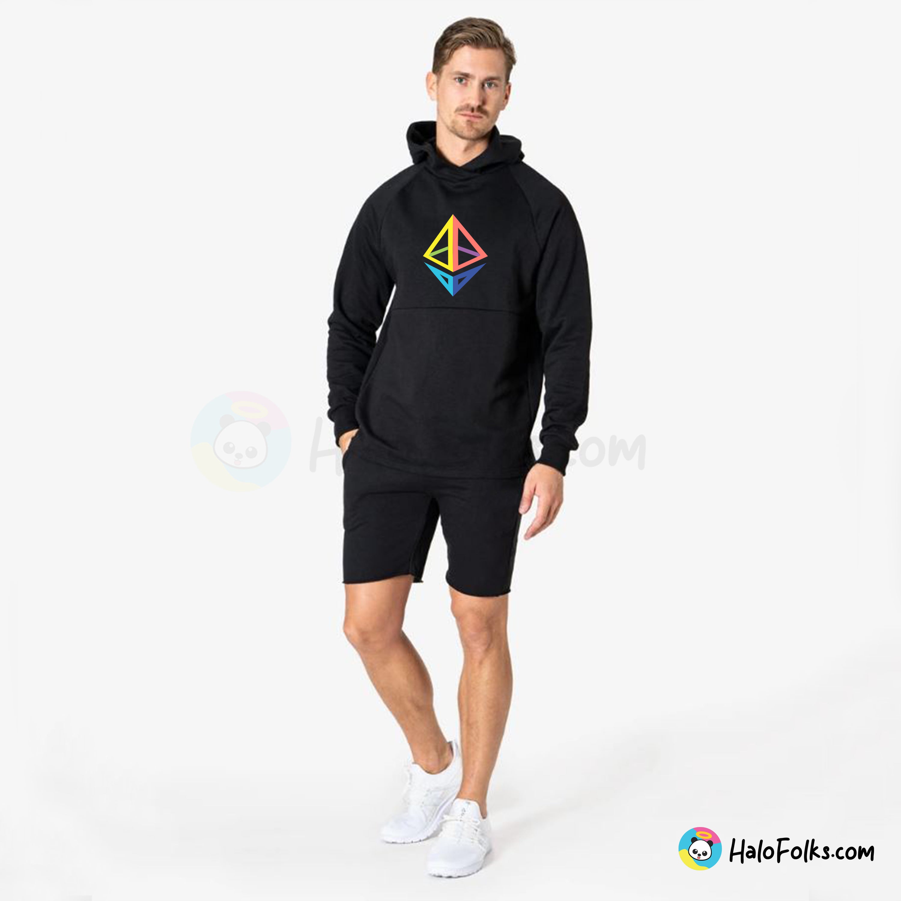 Men - Ethereum Black Hoodie
