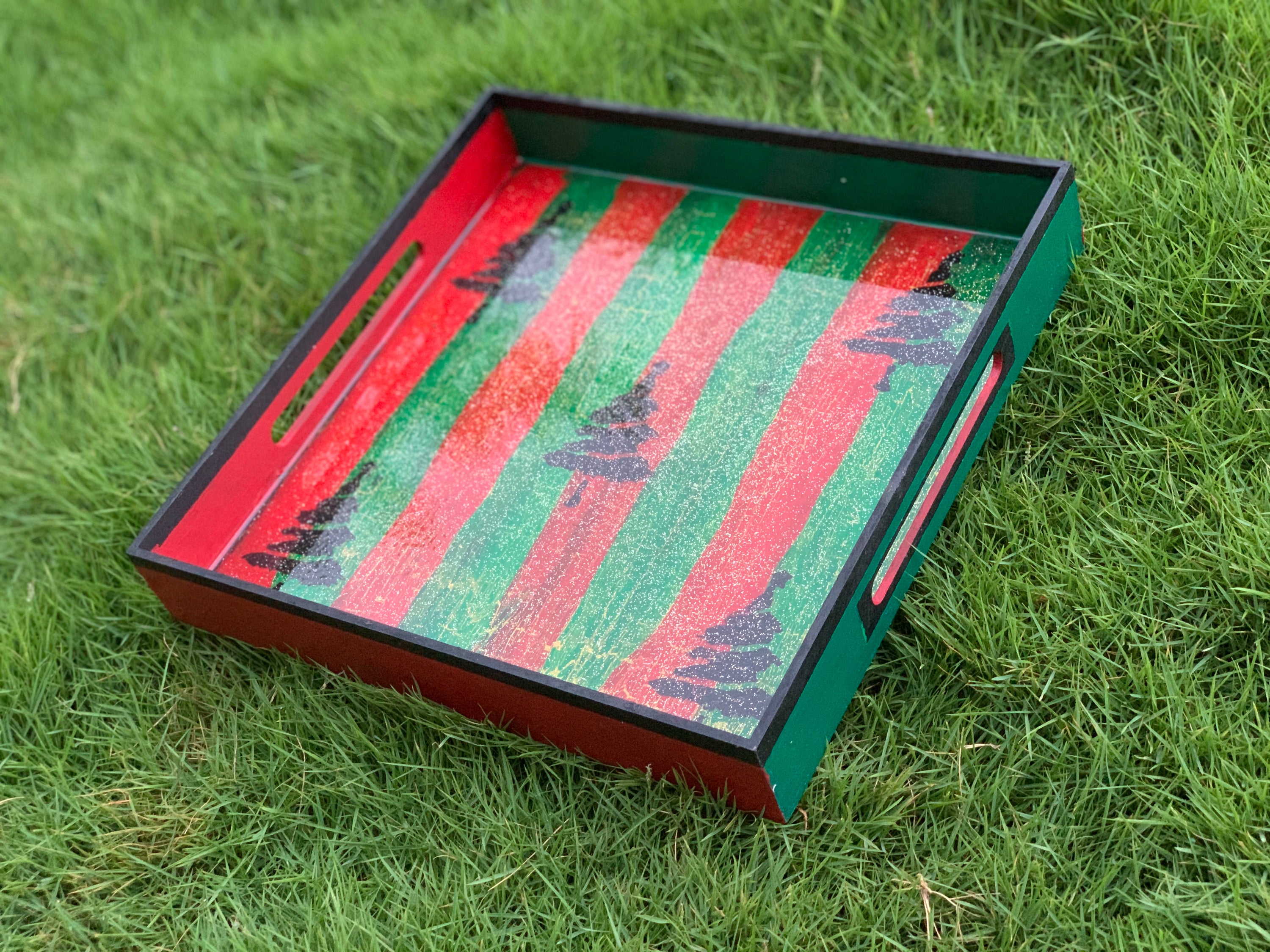 Christmas theme tray