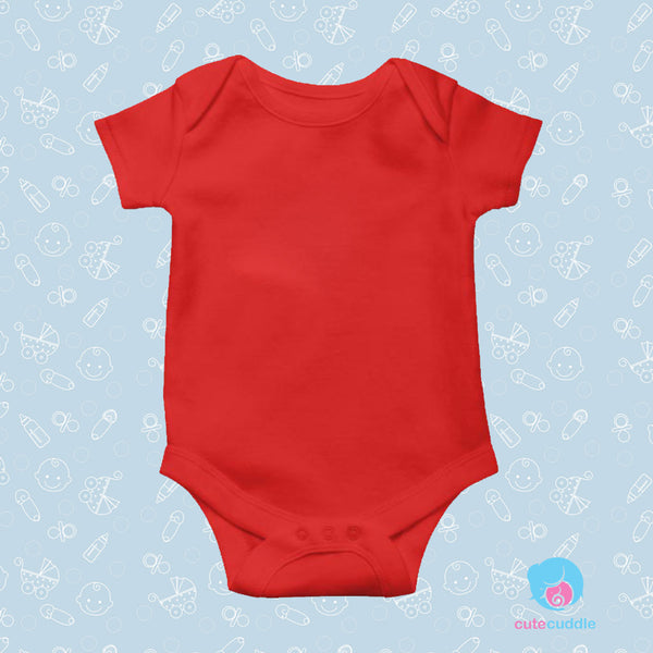 Baby Plain Red Romper / Onesie