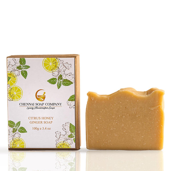 Citrus Honey And Ginger Soap with Hemp Oil