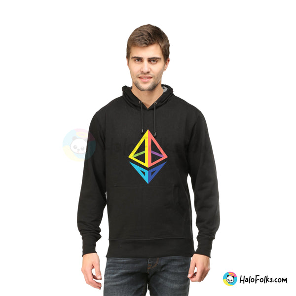 Men - Ethereum Black Hoodie