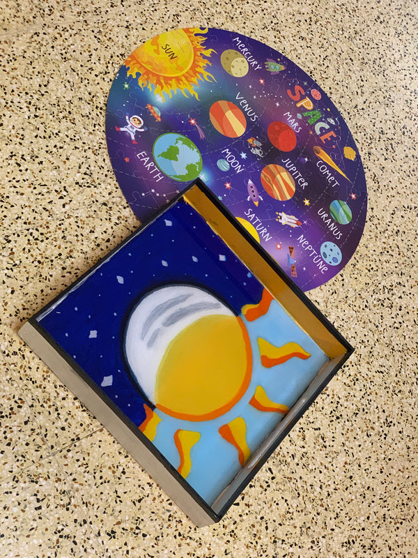 Sun and moon , Night and day tray