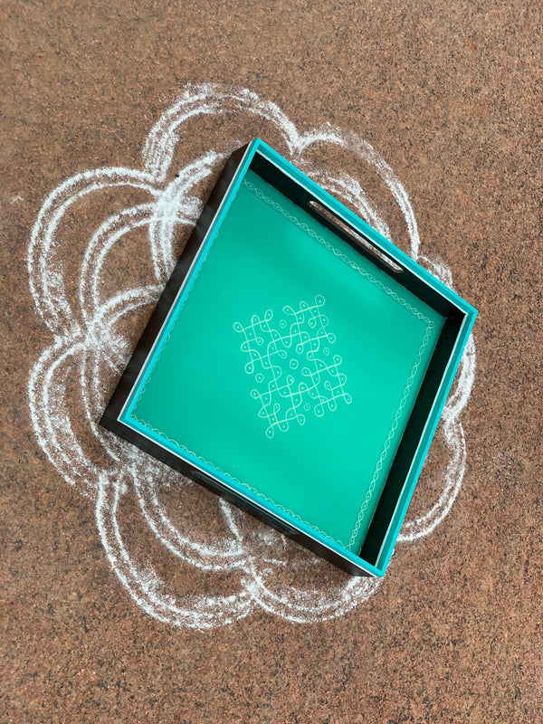 Traditional Neli Kolam tray