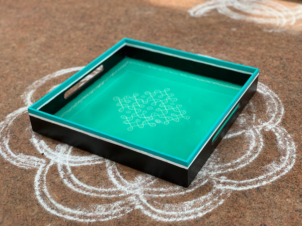 Traditional Neli Kolam tray