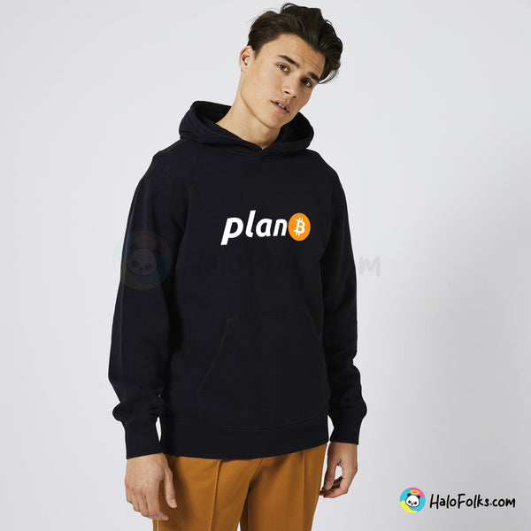 Men - Bitcoin Plan B Black Hoodie