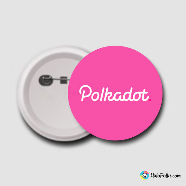 Polkadot Badge - Pink