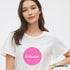 Women - Polkadot T-shirt - Pink Dot