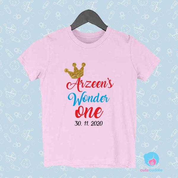 Customized Kids 1st Birthday Tshirt