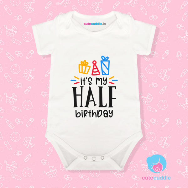 Customised Romper - Half Birthday