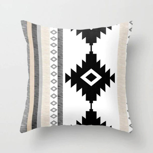 Geometric Pattern Pillow Cover White 45cm * 45cm