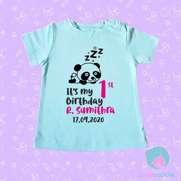 Customized Kids - It's my 1st Birthday - Panda